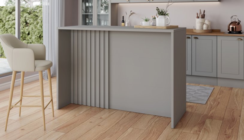 Bancada Gourmet americana Cinza