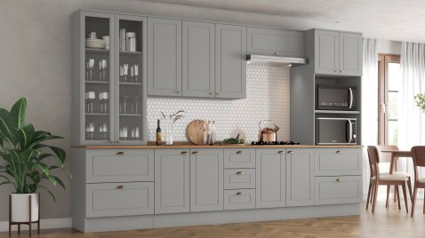 Cozinha Americana Cinza 24.4