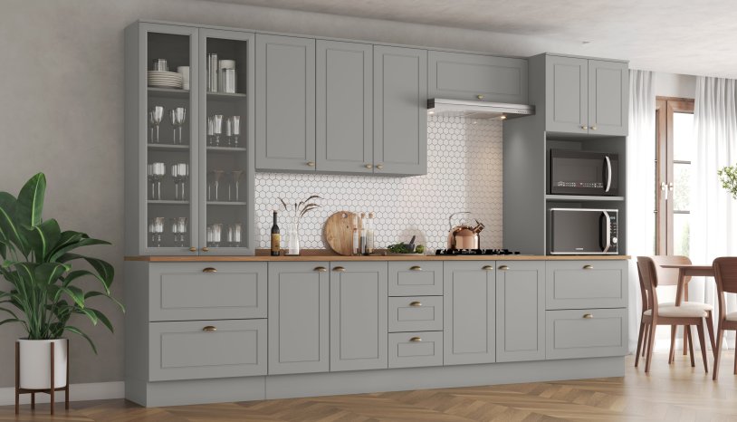 Cozinha Americana Cinza 24.4