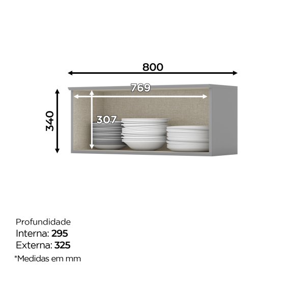 Americana Top Cabinet 01 Tilting Door 800 mm
