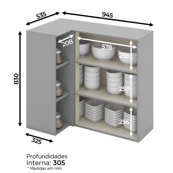 Aéreo Canto Reto 01 Porta Americana