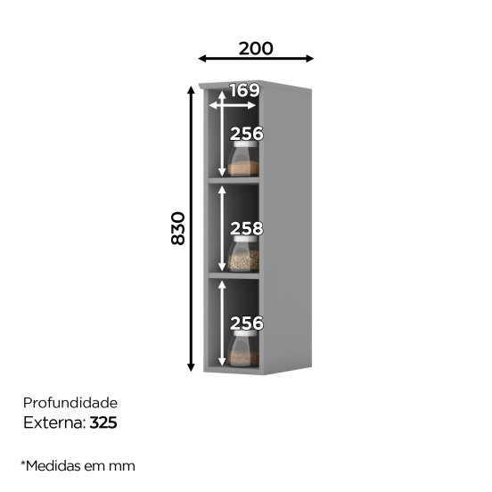 Aéreo Nicho 200 mm Americana