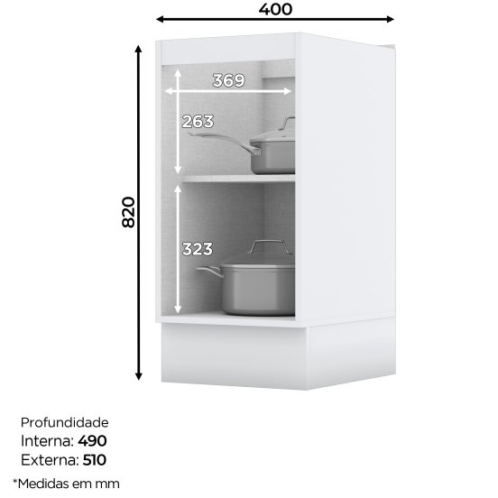 Americana Cabinet 01 Door 400 mm