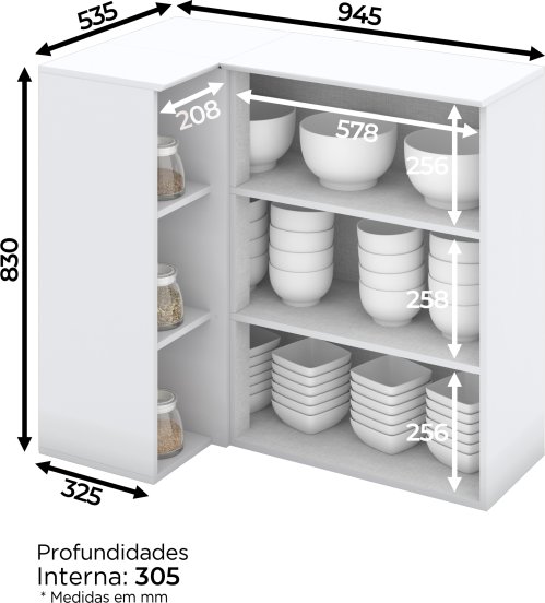 Aéreo Canto Reto 01 Porta Americana