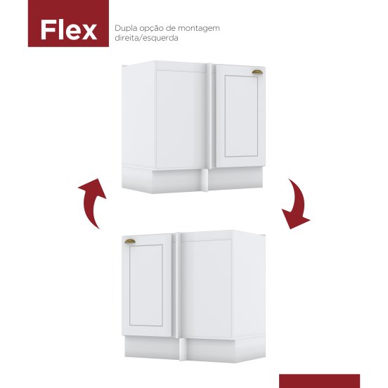 Armário Canto Reto 01 Porta Americana