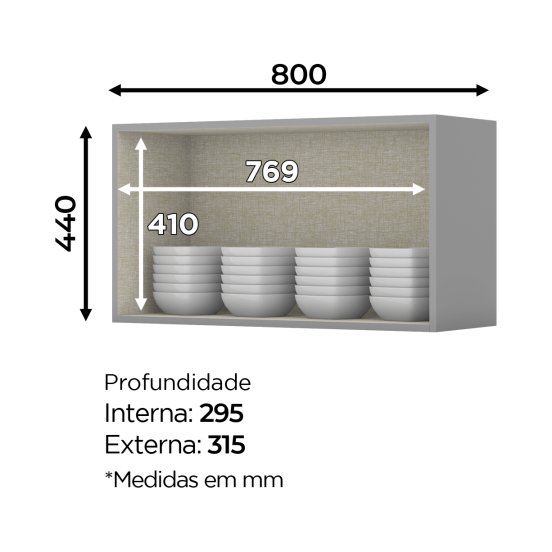Aéreo 01 Porta Basculante 800 mm Belize