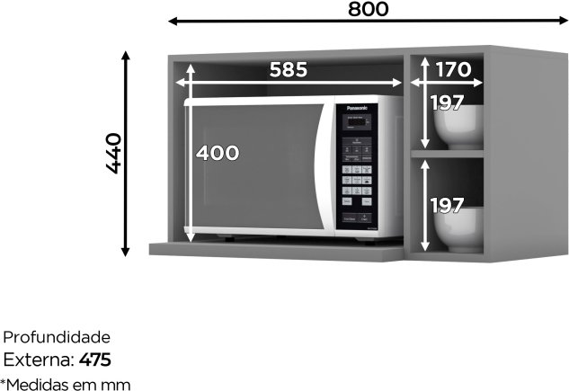 Aéreo Micro-ondas Belize