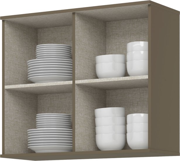 Aéreo 02 Portas Ripadas 800 mm Connect