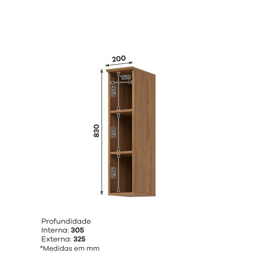 Aéreo Nicho 200 mm Requinte