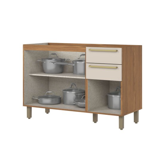 Balcão Pia 03 Portas 02 Gavetas 1.200 mm Requinte