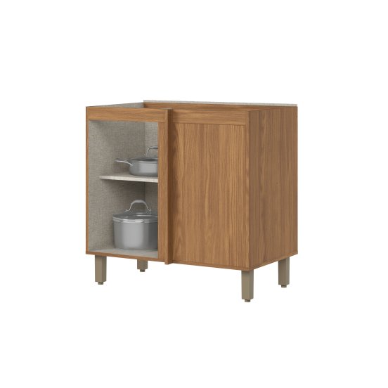 Balcão Canto Reto 01 Porta Requinte