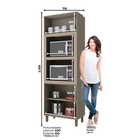 Torre Caliente 02 Hornos 715 mm Connect