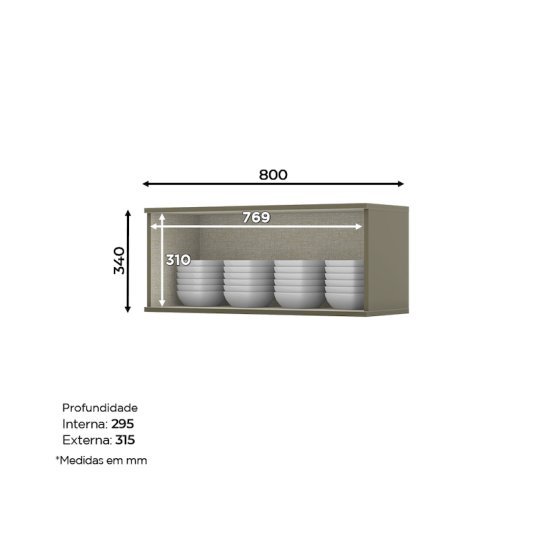 Aéreo 01 Porta Basculante 800 mm Connect