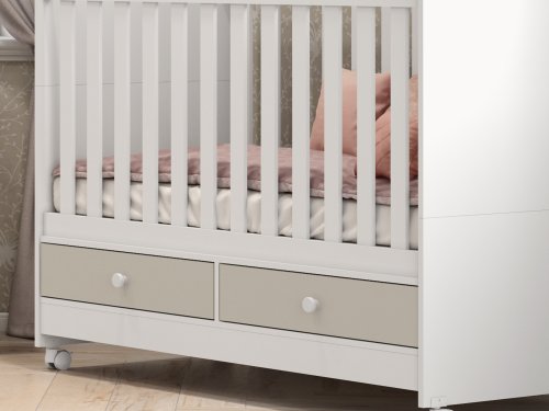 Berço com duas gavetas