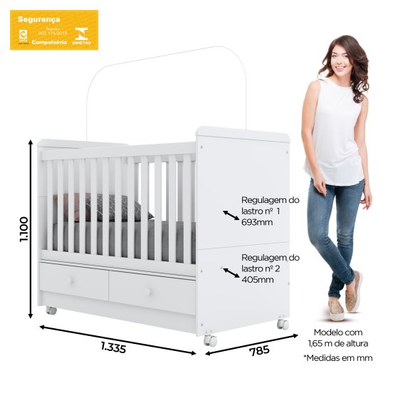 Berço Aquarela Minicama