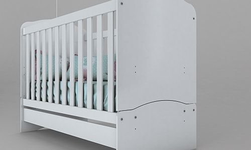 Cuna con acabado mecanizados.