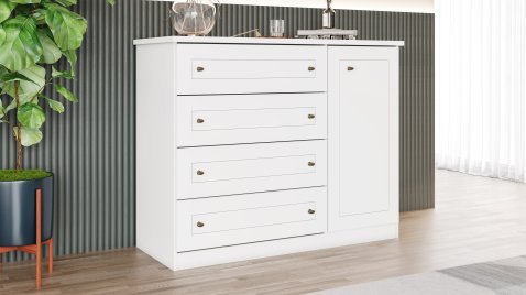 Comoda Americana Branco HP