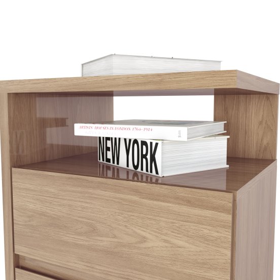 Mesa de cabeceira Campeche 02 Gavetas