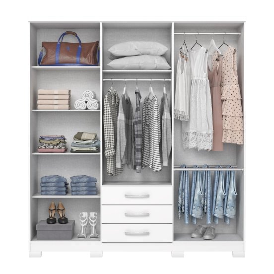 Guarda-roupa Caju 06 Portas