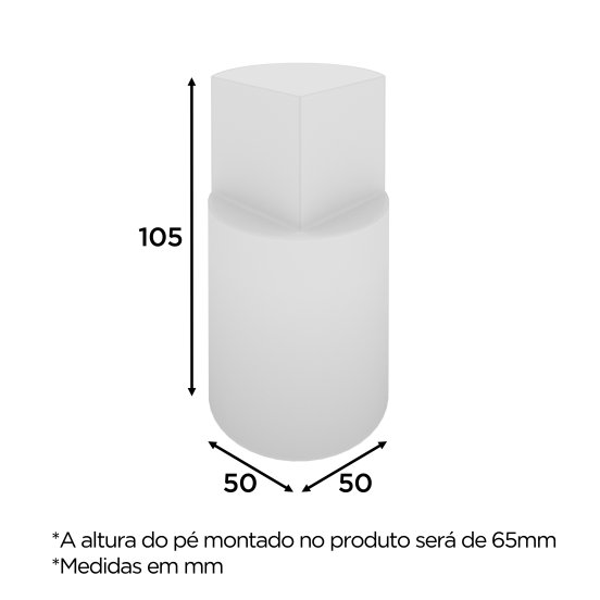 Kit Pés Madeira 08 Unidades