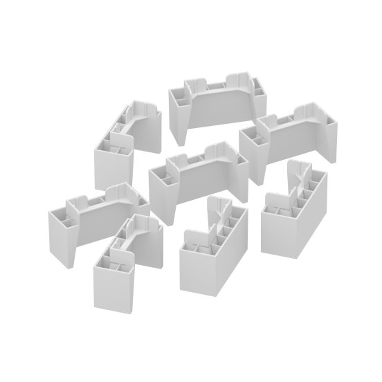 Kit Pés Plástico 08 Unidades