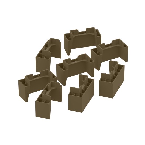 Kit Pés Plástico 08 Unidades