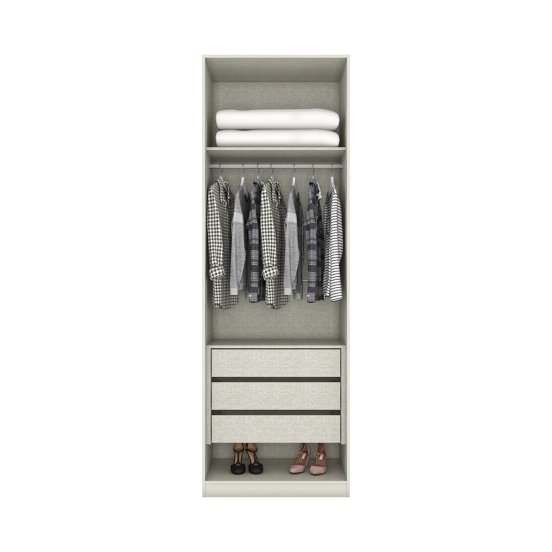 Guarda-roupa 02 Portas 03 Gavetas Seletto
